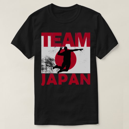 Japan Volleyball Mannschaft T-Shirt (Design vorne)