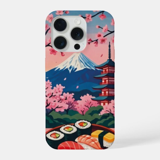 Japan - Wahrzeichen iPhone Hülle (Rückseite)