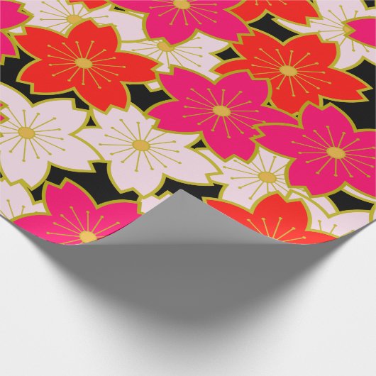 Japan washi redete Kirschblüte-Packpapier an Geschenkpapier (Ecke)