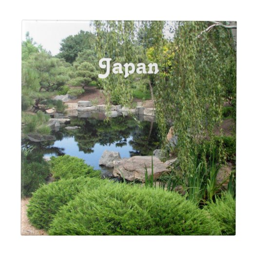 Japan-Wasser-Garten Fliese (Vorderseite)