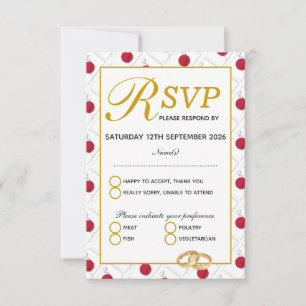 JAPAN Wedding Celebration UAWG Response Card RSVP Karte