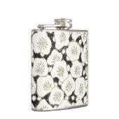 Japan Weiße Blume Blumengarten Flachmann (Rechts)