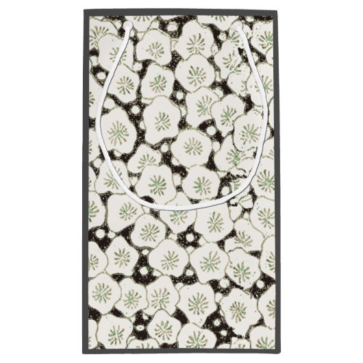 Japan Weiße Blume Blumengarten Kleine Geschenktüte (Rückseite)