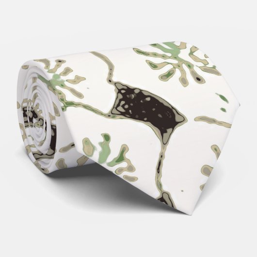 Japan Weiße Blume Blumengarten Krawatte (Gerollt)