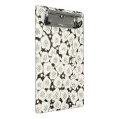 Japan Weiße Blume Blumengarten Mini Klemmbrett (Schrägansicht)