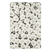 Japan Weiße Blume Blumengarten Mini Klemmbrett (Rückseite)