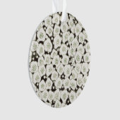 Japan Weiße Blume Blumengarten Ornament (Vorderseite)