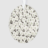 Japan Weiße Blume Blumengarten Ornament (Vorderseite)