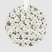 Japan Weiße Blume Blumengarten Ornament (Vorderseite)