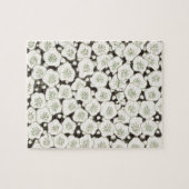 Japan Weiße Blume Blumengarten Puzzle (Horizontal)