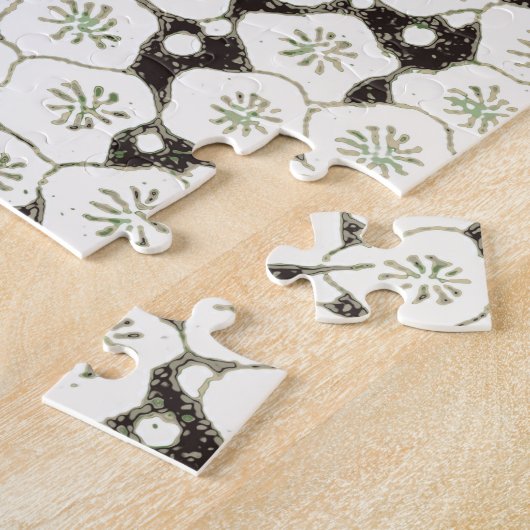 Japan Weiße Blume Blumengarten Puzzle (Seite)