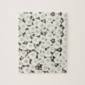 Japan Weiße Blume Blumengarten Puzzle (Vertikal)