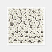 Japan Weiße Blume Blumengarten Serviette (Vorderseite)