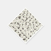 Japan Weiße Blume Blumengarten Serviette (Ecke)