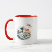 Japan-Welle-Mount-Fuji-Tasse Tasse (Links)