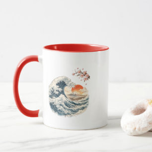 Japan-Welle-Mount-Fuji-Tasse Tasse