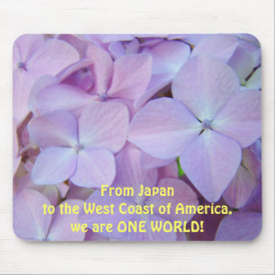 Japan zur Westküste Amerikas Wir sind EINE WELT Mousepad