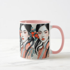 japanaise Girl Tasse