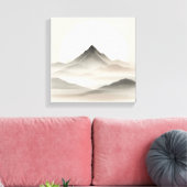 Japandi Abstract Mountain Art for Quiet Interiors Leinwanddruck (Insitu (Wohnzimmer))