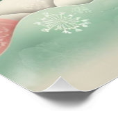 Japandi Abstrakt Vector Art Soft Pastors Poster (Ecke)