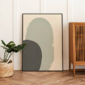 Japandi Abstrakte Pflanze Poster