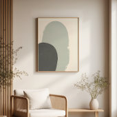 Japandi Abstrakte Pflanze Poster