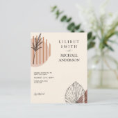 Japandi Abstrakte skandinavische Hochzeit (Stehend Vorderseite)