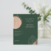 Japandi Abstrakte skandinavische Hochzeit (Stehend Vorderseite)