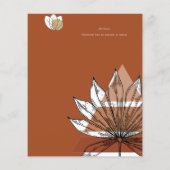 Japandi Abstrakte skandinavische Hochzeit (Rückseite)