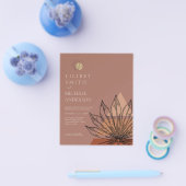 Japandi Abstrakte skandinavische Hochzeit Flyer (Einzeln)