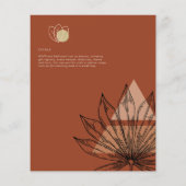 Japandi Abstrakte skandinavische Hochzeit Flyer (Hinten)