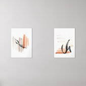 Japandi Aquarell abstrakt Bilderwand Sets (Vorderseite)