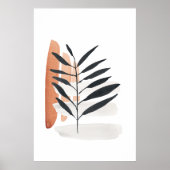 Japandi Aquarell abstrakt Poster (Vorne)