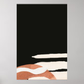 Japandi Aquarell abstrakt Poster (Vorne)