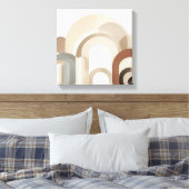 Japandi Arch Abstract for Peaceful Spaces Leinwanddruck (Insitu (Schlafzimmer))