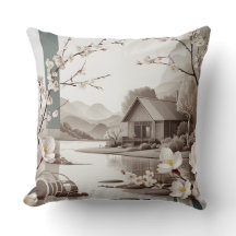 JAPANDI ART THROW PILLOW