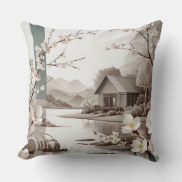 JAPANDI ART THROW PILLOW KISSEN
