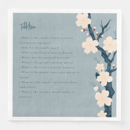 Japandi Blume Tischtennis Serviette