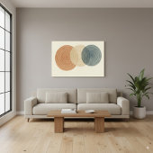 Japandi & Boho Abstrakte Überschneidungen Leinwanddruck