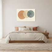 Japandi & Boho Abstrakte Überschneidungen Leinwanddruck