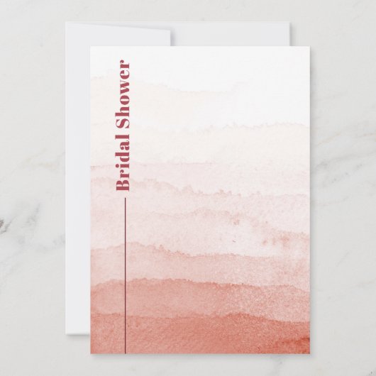 Japandi Brautparty Einladung (Rückseite)