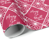 Japandi Christmas Wrapping Paper Set/ Modern Japan Geschenkpapier (Rolleneckpunkt)