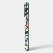 Japandi Floral William Morris Style iPhone Case (Rückseite / Links)