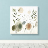 Japandi Garden Rhythm Art for Calm Interiors Leinwanddruck (Insitu (Holzboden))