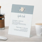 Japandi Kirsche Blume Unterschrift Drinks Hochzeit Sockelschild (In SItu)