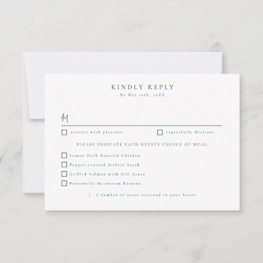 Japandi Landschaftsspeisen UAWG RSVP Karte (Rückseite)