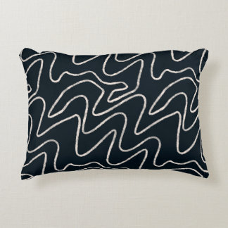 Japandi Minimalist Brush Stroke Pattern in Cream  Dekokissen