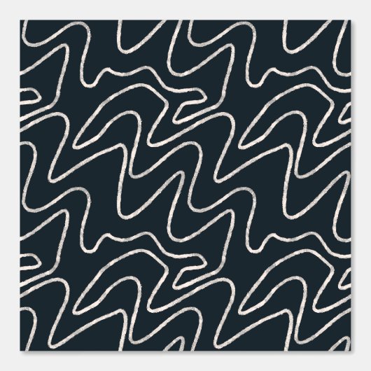 Japandi Minimalist Brush Stroke Pattern in Cream  Tapete (Vorderseite)