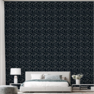 Japandi Minimalist Brush Stroke Pattern in Cream Tapete