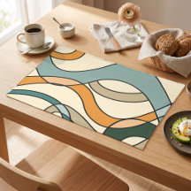 Japandi Minimalistischer Senf Salbei Boho Abstrakt
